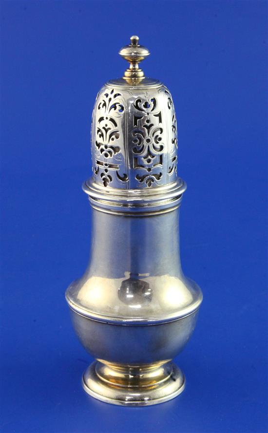 A George I silver sugar caster, 5 oz.